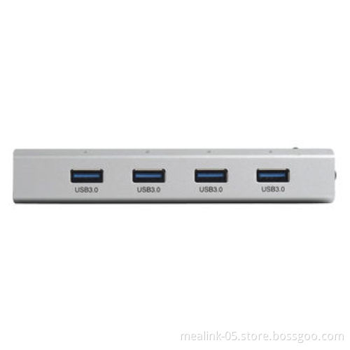 USB3.0 Hub, 4 Ports (5V/2A Power Adapter) Full Aluminum MaterialNew
